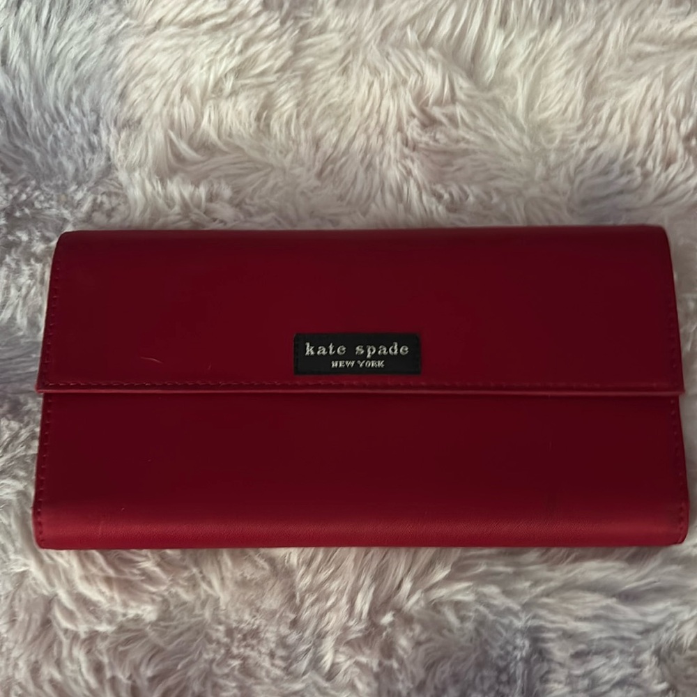 Kate Spade button closure large wallet